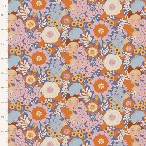 Tilda Patchwork Stoff Baumwolle - Wallflower - Thristle